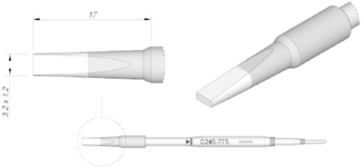 C245775 JBC Lötspitzen, Entlötspitzen und Heißluftdüsen