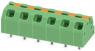 Leiterplattenklemme, 6-polig, RM 5 mm, 0,2-1,5 mm², 16 A, Federklemmanschluss, grün, 1862314