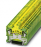 Schutzleiterklemme, Federzuganschluss, 0,08-4,0 mm², 2-polig, 8 kV, gelb/grün, 3036411