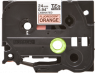 Schriftbandkassette, 24 mm, Band orange, Schrift schwarz, 5 m, TZE-B51