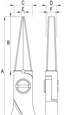 ES6014.CR.BG ideal-tek Flachzangen, Rundzangen, Spitzzangen Bild 3