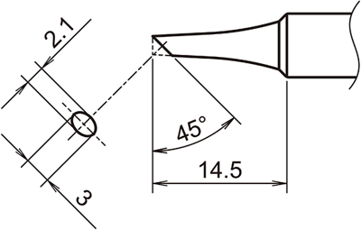 T18-C2 Hakko Lötspitzen, Entlötspitzen und Heißluftdüsen Bild 2