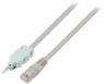 Patchkabel, RJ45-Stecker, gerade auf LSA 2-Stecker, gerade, 1 m, grau