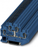 Doppelstockklemme, Federzuganschluss, 0,08-4,0 mm², 4-polig, 22 A, 6 kV, blau, 3035108