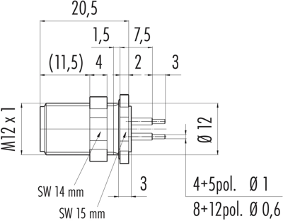 86 1031 1100 00012 binder Sensor-Aktor Rundsteckverbinder Bild 2