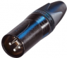 XLR-Stecker, 3-polig, versilbert, 0,22-0,34 mm², AWG 24-22, Metall, NC3MXX-HA-BAG