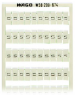 Markierungskarte für Anschlussklemme, 209-674