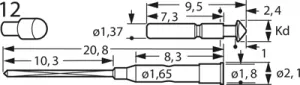 F67012B200G085 Feinmetall Prüfstifte