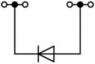 4-Leiter-Diodenklemme, Federklemmanschluss, 0,08-1,5 mm², 1-polig, 500 mA, grau, 279-815/281-411