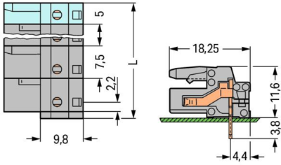 232-840/045-000 WAGO PCB Connection Systems Image 2