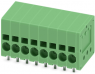 Leiterplattenklemme, 8-polig, RM 3.5 mm, 0,2-1,5 mm², 17.5 A, Federklemmanschluss, grün, 1990795