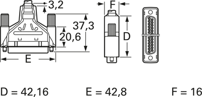 1658656-1 AMP D-Sub Connectors Image 2