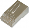 Stecker, RJ45, 8-polig, 8P8C, Cat 6, Schneidklemmanschluss, Kabelmontage, AK-219603