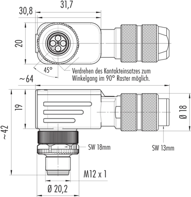 99 1433 820 04 binder Sensor-Aktor Rundsteckverbinder Bild 2