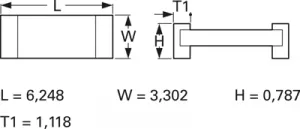 LR2512 3W 0R01 RALEC SMD Widerstände