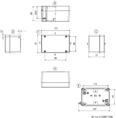 9526910000 Weidmüller General Purpose Enclosures Image 2