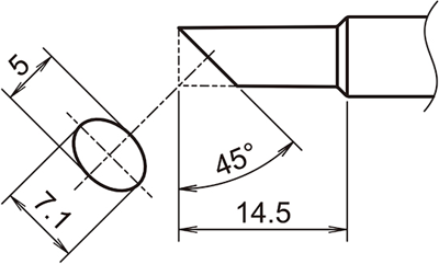 T18-C5 Hakko Lötspitzen, Entlötspitzen und Heißluftdüsen Bild 2