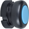 Drucktaster, unbeleuchtet, tastend, Bund rund, blau, Frontring schwarz, Einbau-Ø 22 mm, XACA9416