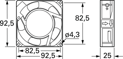 ASEP90216 Panasonic Axiallüfter