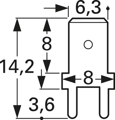 3866A.68 Vogt Flachstecker