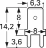 3866A.28 Vogt Flachstecker