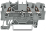 3-Leiter-Durchgangsklemme, Federklemmanschluss, 0,25-2,5 mm², 1-polig, 18 A, 8 kV, grau, 2001-1301