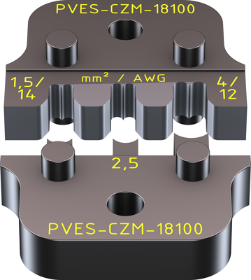 32.6021-18100 Stäubli Electrical Connectors Crimpeinsätze und Presseinsätze Bild 4