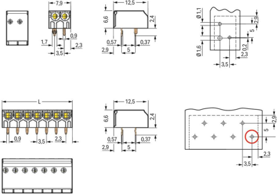 744-392/364-000 WAGO PCB Terminal Blocks Image 2