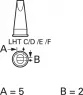 LHT D Weller Soldering tips, desoldering tips and hot air nozzles