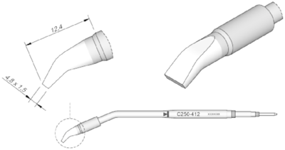 C250412 JBC Lötspitzen, Entlötspitzen und Heißluftdüsen