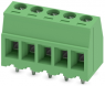 Leiterplattenklemme, 5-polig, RM 3.81 mm, 0,14-1,5 mm², 8 A, Schraubanschluss, grün, 1705579