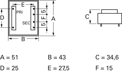 VC 10/1/12 Block PCB Transformers Image 2