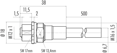 70 3734 705 04 binder Sensor-Aktor Kabel Bild 2