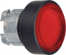 Drucktaster, unbeleuchtet, tastend, Bund rund, rot, Frontring schwarz, Einbau-Ø 22 mm, ZB4BP4837