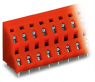 Leiterplattenklemme, 24-polig, RM 7.62 mm, 0,08-2,5 mm², 21 A, Käfigklemme, orange, 736-612