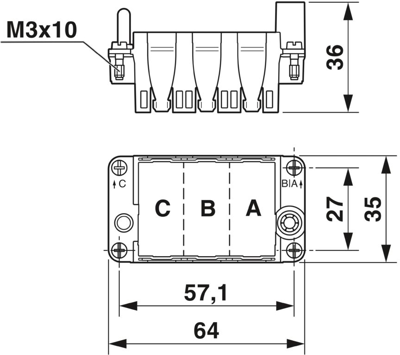 1182089 Phoenix Contact Housings for HDC Connectors Image 2