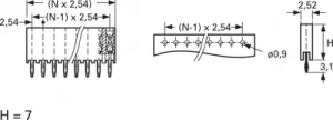 1-215297-7 AMP PCB Connection Systems