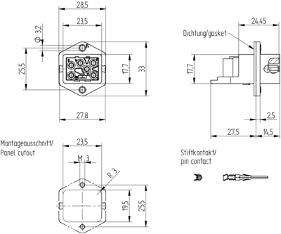 931697106 Hirschmann Automation and Control Gerätesteckverbinder Bild 2