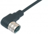 Sensor-Aktor Kabel, M16-Kabeldose, abgewinkelt auf offenes Ende, 5-polig, 2 m, PUR, schwarz, 3 A, 79 6214 200 05