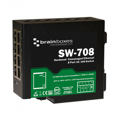 SW-708 BRAINBOXES ETHERNET-Switches Bild 1