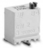 Cermet-Trimmpotentiometer, 12 Umdrehungen, 100 Ω, 0.25 W, SMD, oben, 84WR100LF