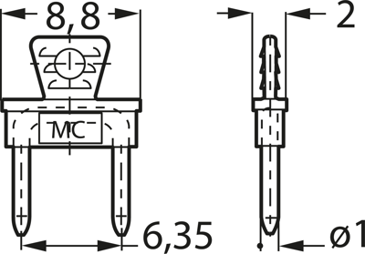 24.0038-23 Stäubli Electrical Connectors Kurzschlussstecker