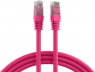 Patchkabel, RJ45-Stecker, gerade auf RJ45-Stecker, gerade, Cat 6A, U/UTP, PVC, 0.25 m, magenta