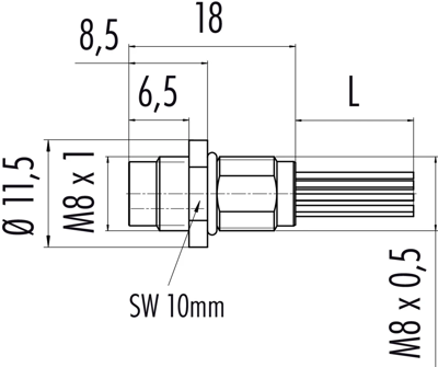 76 6019 0118 00012-0200 binder Sensor-Aktor Kabel Bild 2