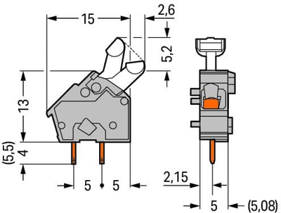 256-748 WAGO PCB Terminal Blocks Image 2