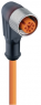 Sensor-Aktor Kabel, M12-Kabeldose, abgewinkelt auf offenes Ende, 4-polig, 10 m, PVC, orange, 4 A, 11445