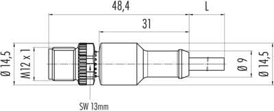 77 4429 0000 50003-0200 binder Sensor-Aktor Kabel Bild 2