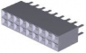 Buchsenleiste, 18-polig, RM 2.54 mm, gerade, schwarz, 5-534206-9