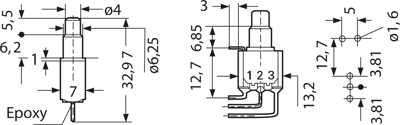 18235WWCD-3 APEM Druckschalter Bild 2