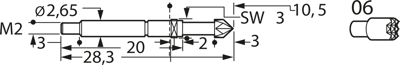 F73306B300G300C Feinmetall Prüfstifte